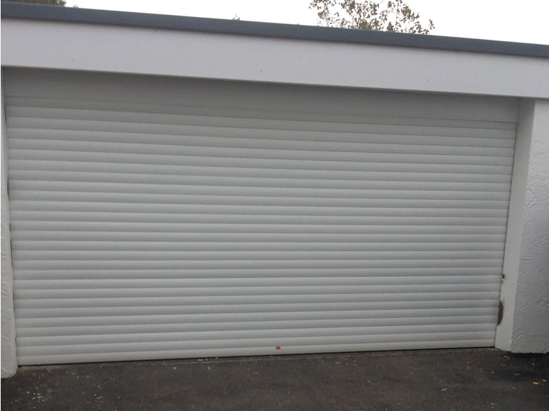Roller garage door installation in North Wales